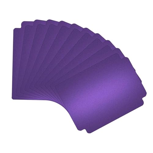 Baoblaze 10 Stück Sammelkartenteiler Kartenseitenteiler für Kartendeckbox Spielkartentrenner für Bürospielkarten, Sportkarten, violett von Baoblaze