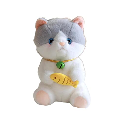 Baoblaze 10-Zoll-Plüsch-Kitty-Tierpuppenfiguren, weich, entzückend, schlafend, umarmendes Kissen, Katze, Kuscheltiere für Auto, Sofa, Studie, Frauen, Mädchen, GRAU Baoblaze 10-Zoll-Plüsch-Kitty-Tierpuppenfiguren, weich, entzückend, schlafend, umarmendes Kissen, Katze, Kuscheltiere für Auto, Sofa, Studie, Frauen, Mädchen, GRAU von Baoblaze