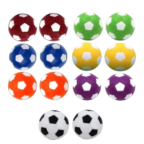Baoblaze 14 Stück Tischfußballbälle Tischfußballbälle Mini 36 mm Fußball-Tischspielbälle für Club-Partys Indoor-Fingersportzubehör von Baoblaze