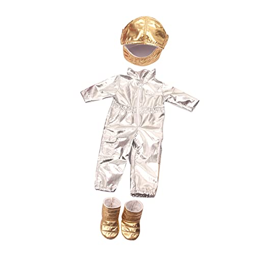 Baoblaze 18 '' Space Suit Mini Kleidung Verkleiden Sich Outfits Zubehör, Silber Baoblaze 18 '' Space Suit Mini Kleidung Verkleiden Sich Outfits Zubehör, Silber von Baoblaze