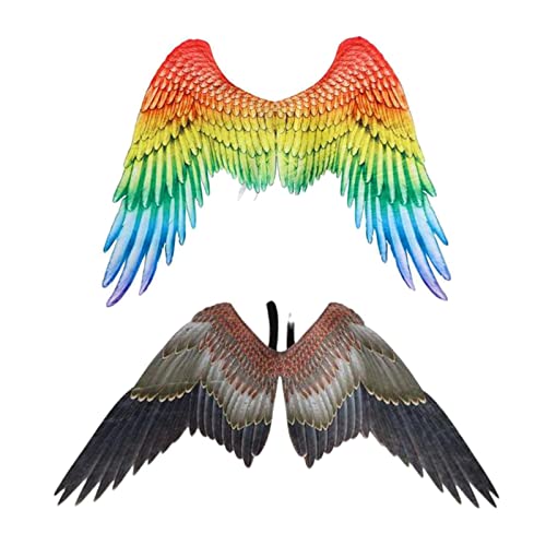 Baoblaze 2 Stück Engelsflügel Kostüm Party Karneval Unisex Verkleiden, Adler und bunt Baoblaze 2 Stück Engelsflügel Kostüm Party Karneval Unisex Verkleiden, Adler und bunt von Baoblaze