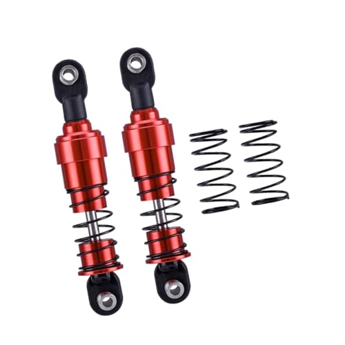 Baoblaze 2X RC Stoßdämpfer RC Dämpfer Set Tragbarer Ersatzteil Ölgefüllte RC Stoßdämpfer fürfür 1:10 RC Auto Crawler Modell DIY Zubehör, Rot von Baoblaze
