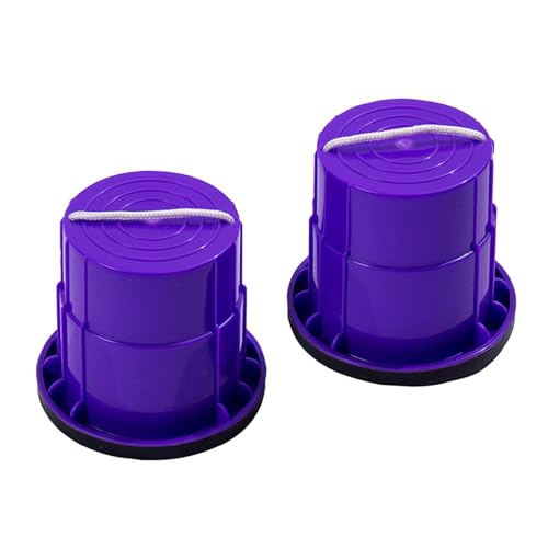 Baoblaze 2X Walking Stelzen Balancing Stelzen Klassische Balance Eimer Springen Stelzen Spielzeug Kid Stelzen Walking Cup für Mädchen Garten Kinder, LILA von Baoblaze