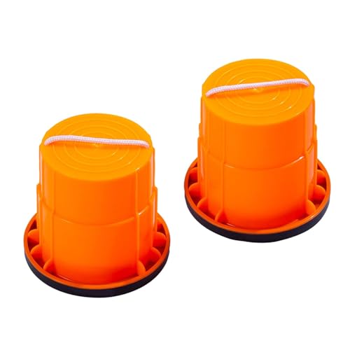 Baoblaze 2X Walking Stelzen Balancing Stelzen Klassische Balance Eimer Springen Stelzen Spielzeug Kid Stelzen Walking Cup für Mädchen Garten Kinder, Orange von Baoblaze