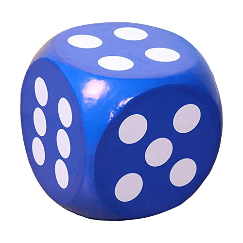 Baoblaze Spielwürfel Groß Schaumstoff, Großer Schaumstoffwürfel Weich, Bunt Eva Stoffwürfel D6, Soft Dot Dice, 30cm Teaching Aids Board Games für Teambuilding Klassenzimmer Party Favors, Blau von Baoblaze