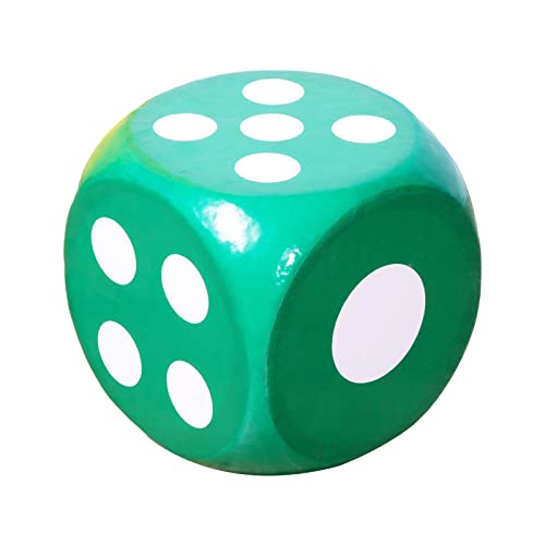 Baoblaze Spielwürfel Groß Schaumstoff, Großer Schaumstoffwürfel Weich, Bunt Eva Stoffwürfel D6, Soft Dot Dice, 30cm Teaching Aids Board Games für Teambuilding Klassenzimmer Party Favors, GRÜN von Baoblaze