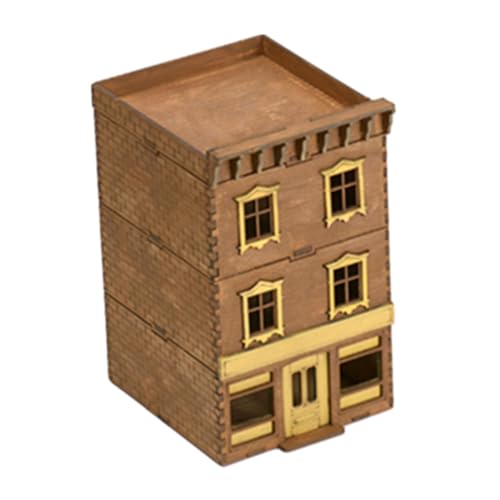 Baoblaze 3D-Holzpuzzle, Maßstab 1:72, Architekturmodell, Kunsthandwerk, unbemaltes Hausmodell, Villa im europäischen Stil, als Geburtstagsgeschenk, Dioramen, Stil b von Baoblaze