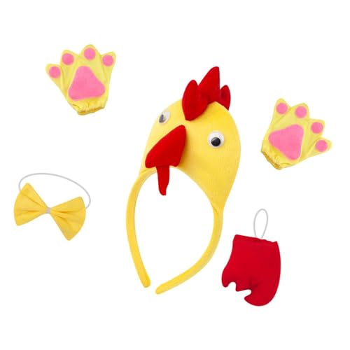Baoblaze 3D-Hühner-Tierkostüm-Set für Mädchen, verkleiden Sie Sich für die Geburtstags- und Thanksgiving-Party, Gelber Roter Schwanz Baoblaze 3D-Hühner-Tierkostüm-Set für Mädchen, verkleiden Sie Sich für die Geburtstags- und Thanksgiving-Party, Gelber Roter Schwanz von Baoblaze