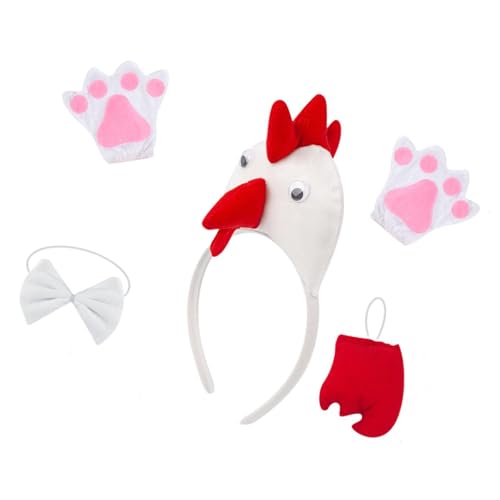 Baoblaze 3D-Hühner-Tierkostüm-Set für Mädchen, verkleiden Sie Sich für die Geburtstags- und Thanksgiving-Party, Weiß Baoblaze 3D-Hühner-Tierkostüm-Set für Mädchen, verkleiden Sie Sich für die Geburtstags- und Thanksgiving-Party, Weiß von Baoblaze