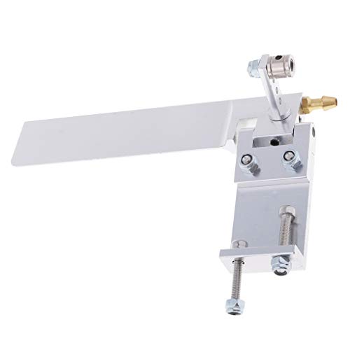 Baoblaze 95mm Aluminium Ruder Ruderanlage mit Wasseraufnahme Kühlung für RC Rennboote, Silber von Baoblaze