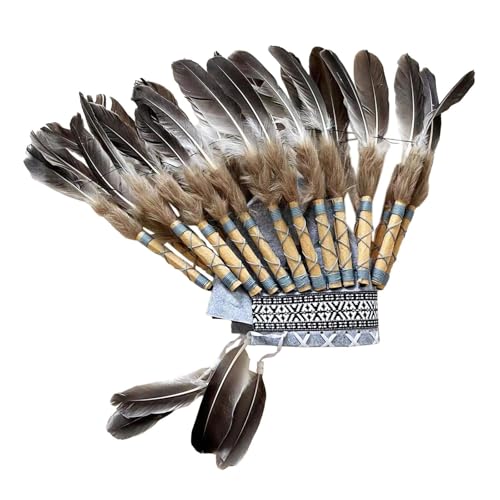 Baoblaze Amerikanischer Häuptling Indianer Hut Feder Kopfschmuck Kopfbedeckung für Party Tanz Show Baoblaze Amerikanischer Häuptling Indianer Hut Feder Kopfschmuck Kopfbedeckung für Party Tanz Show von Baoblaze