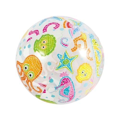 Baoblaze Aufblasbarer Wasserball, Poolspielzeug für Kinder und Erwachsene, farbenfroher schwimmfähiger Sommerball, Wasserspielzeug für Wasserspiele im Urlaub von Baoblaze