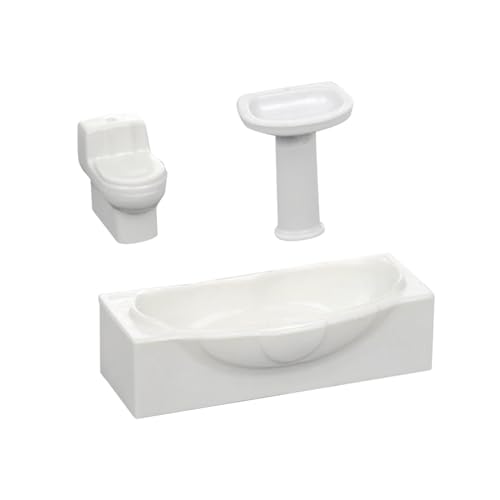 Baoblaze Badewanne Waschbecken Simulation Toilette Lebendige Spielzeug Haus Toilette Modell Puppenhaus Miniatur Spielzeug für DIY Miniatur Badezimmer Mädchen, m Baoblaze Badewanne Waschbecken Simulation Toilette Lebendige Spielzeug Haus Toilette Modell Puppenhaus Miniatur Spielzeug für DIY Miniatur Badezimmer Mädchen, m von Baoblaze