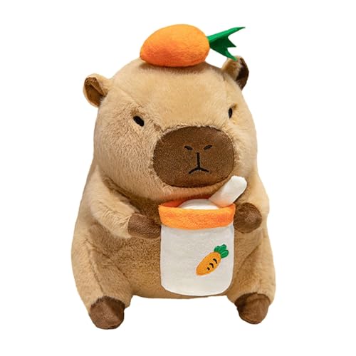 Baoblaze Capybara-Plüschtier, Capybara-Plüschpuppe, süßes Capybara-Plüschtier, Capybara-Plüschtier für Geburtstagsgeschenke, 40cm Karotte von Baoblaze