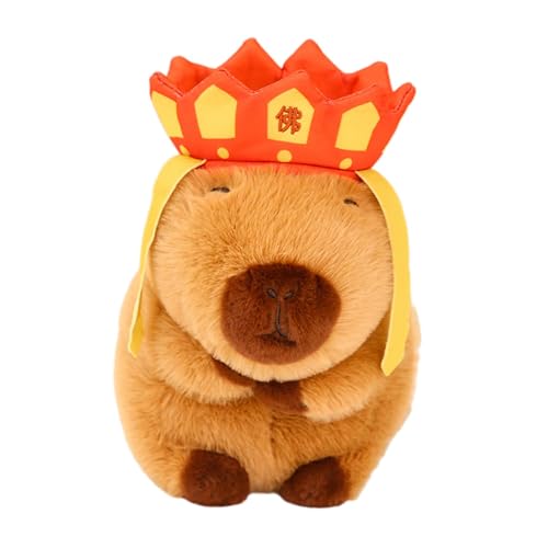 Baoblaze Capybara-Plüschtier, Capybara-Puppe, Cartoon, realistisches Stofftier, Capybara-Plüschtier für Geschenke für Jungen und Mädchen, Mönch von Baoblaze