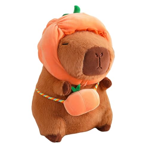 Baoblaze Capybara-Stofftier, süßes Capybara-Stofftier, realistische Kinderzimmerdekoration, Plüsch-Capybara-Puppe für Kindergeburtstagsgeschenke, Kürbis 28cm von Baoblaze