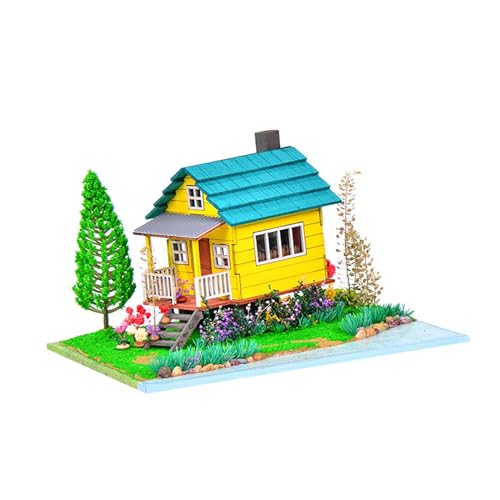 Baoblaze DIY Miniatur-Bausätze aus Holz, pädagogisches Spielzeug, Basteln, 3D-Puzzle, Mini-Puppenhaus-Modellbausätze für Kinder, Familien, Jungen, Mädchen, von Baoblaze