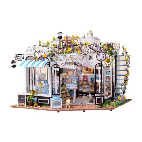 Baoblaze DIY Miniatur-Puppenhaus aus Holz, Mini-Hausbausatz, Haustierclub mit Möbeln, kreatives DIY-Handwerk, handgefertigt als Geburtstagsgeschenk Baoblaze DIY Miniatur-Puppenhaus aus Holz, Mini-Hausbausatz, Haustierclub mit Möbeln, kreatives DIY-Handwerk, handgefertigt als Geburtstagsgeschenk von Baoblaze