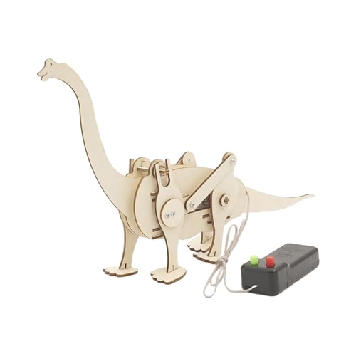 Baoblaze DIY mechanisches Dinosaurier-STEM-Spielzeug, Technologie, Wissenschaft, experimentelles Werkzeugset, Lernen, pädagogische Holzpuzzlespiele für Kinder von Baoblaze