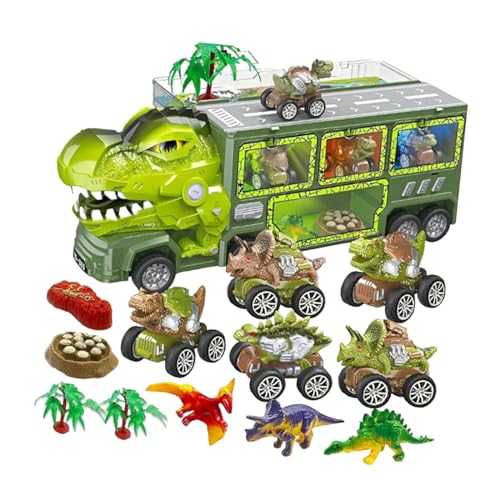 Baoblaze Dinosaurier-Truck-Spielzeug für Kinder mit Lichtern und Sound, Interaktionsspiel, lustige Dinosaurier-Geschenke, Spielset für Jungen, von Baoblaze