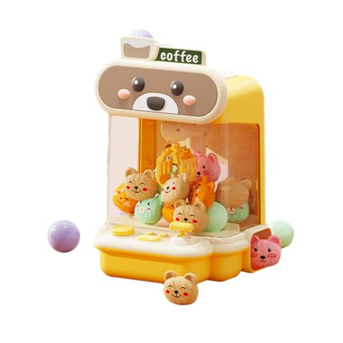 Baoblaze Elektronische Arcade-Klauenmaschine für Kinder, Verkaufsspielzeug, Rollenspiel,, Klauenmaschine, Arcade-Spiel, Preisspender , Gelb von Baoblaze