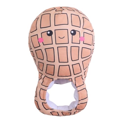 Baoblaze Erdnusshut Kostüm Komisch Gemüse Cosplay für warme Party Bar Winter Pub von Baoblaze