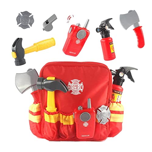 Baoblaze Feuerwehrmann Kostüm Spielzeug Feuerwehrmann Anzug Aufklärung für Kinder Und von Baoblaze