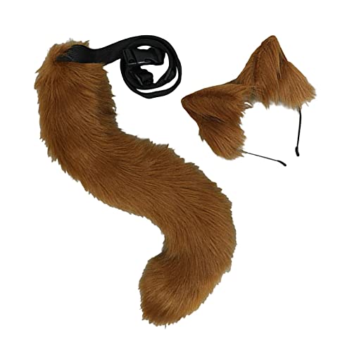 Fuchsohren und Plüsch Stirnband Haarband Party Cosplay Dress Up Maskerade Halloween, Brown von Baoblaze