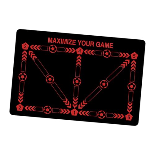 Baoblaze Fußball Fußstapfen Trainingsmatte Anti Schlupf Leichtes Tragbares Multi Use Zubehör Fußball Fußarbeit Ausbildungsmatte für Den Haushalt, Schwarz rot Baoblaze Fußball Fußstapfen Trainingsmatte Anti Schlupf Leichtes Tragbares Multi Use Zubehör Fußball Fußarbeit Ausbildungsmatte für Den Haushalt, Schwarz rot von Baoblaze