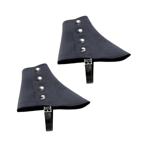 Baoblaze Gangster Gamaschen Party Gothic 20er Jahre Männer Geschenk Kostüm Mittelalter Piraten Stiefelüberzüge, Grau von Baoblaze