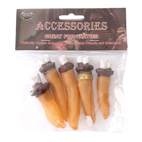 Baoblaze Halloween-Requisiten für abgetrennte Finger, erschreckende, gruselige, gebrochene Finger, Ornamente für Tricks, Partys, Spukhaus, Hautfarben von Baoblaze