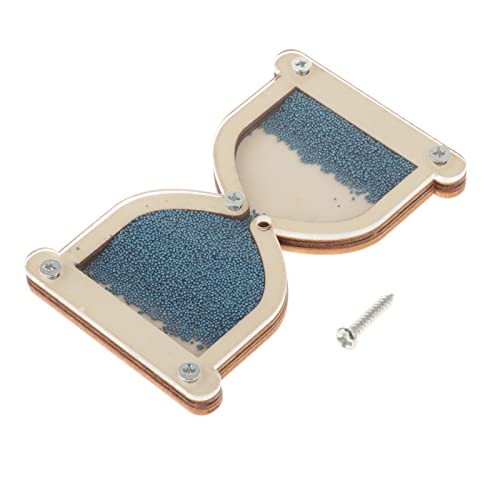 Montessori Holz Busy Board Zubehör Sanduhr, Sensory Board Teile DIY Praktische Fähigkeiten, Baby Activity Lernspielzeug für Flugzeug Reise Vorschulalter Jungen Mädchen, Blau von Baoblaze