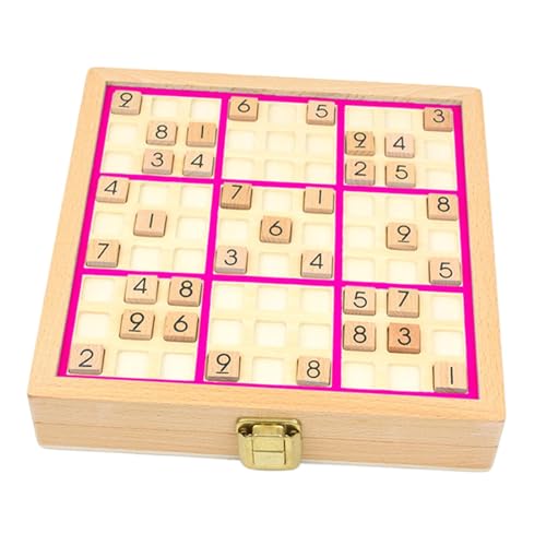 Baoblaze Holz-Sudoku-Spielbrett, Holz-Sudoku-Brettspiel-Set, Schubladen zur Aufbewahrung, Sudoku-Brettspiel für Kinder im Alter von 7–14 Jahren, ROSA Baoblaze Holz-Sudoku-Spielbrett, Holz-Sudoku-Brettspiel-Set, Schubladen zur Aufbewahrung, Sudoku-Brettspiel für Kinder im Alter von 7–14 Jahren, ROSA von Baoblaze