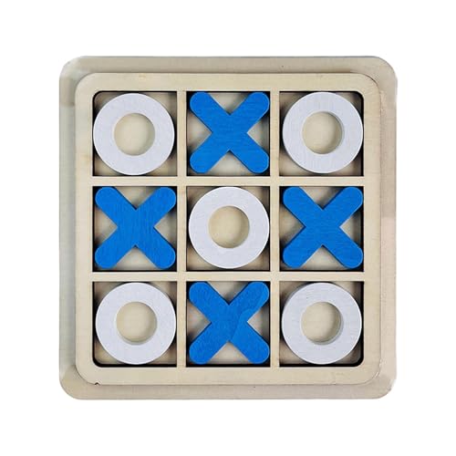 Baoblaze Holz Tic TAC Toe Brettspiel, XO Tischspielzeug, Tic Tac Toe Lernspielzeug Klassische Brettspiele, Montessori Kinder Jeden Alters X und O Reisespiel für Eltern-Kind-Interaktion, Blau Weiss Baoblaze Holz Tic TAC Toe Brettspiel, XO Tischspielzeug, Tic Tac Toe Lernspielzeug Klassische Brettspiele, Montessori Kinder Jeden Alters X und O Reisespiel für Eltern-Kind-Interaktion, Blau Weiss von Baoblaze