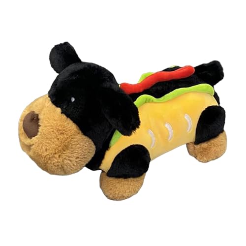 Baoblaze Hot Dog Stofftier Stehend Kreative Geschenke Begleiten Schlaf Spielzeug Schlafzimmer Dekoration für Kinder Kinder Teenager Erwachsene, 40CM von Baoblaze