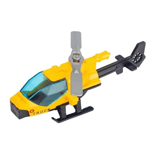 Baoblaze Hubschrauber-Sammlungsflugzeug aus Druckgusslegierung, Kinderspielzeug, Geburtstagsgeschenk, kleines Modellflugzeugspielzeug aus, Gelb von Baoblaze