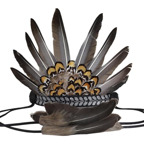 Baoblaze Indian Feather Kopfschmuck Cosplay Kopfbedeckung für Bühnenshow Geburtstagsgeschenk Halloween Baoblaze Indian Feather Kopfschmuck Cosplay Kopfbedeckung für Bühnenshow Geburtstagsgeschenk Halloween von Baoblaze