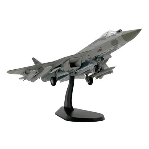 Baoblaze Kampfjet-Modellflugzeugmodell, Maßstab 1:72, Legierung, Metall, SU-57 Kampfflugzeug-Modellspielzeug aus Druckguss, zum Sammeln und Verschenken von Baoblaze