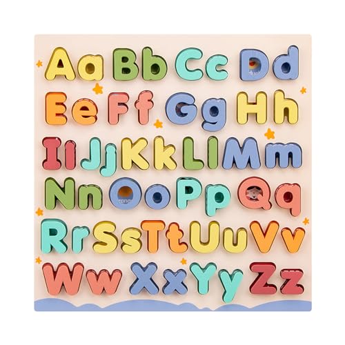 Baoblaze Kinder Holz ABC Puzzle Montessori Bildung Spielzeug Vorschulspiel Groß- und Kleinbuchstaben für Kinder im Vorschulalter Familienspiel Jungen Mädchen Baoblaze Kinder Holz ABC Puzzle Montessori Bildung Spielzeug Vorschulspiel Groß- und Kleinbuchstaben für Kinder im Vorschulalter Familienspiel Jungen Mädchen von Baoblaze