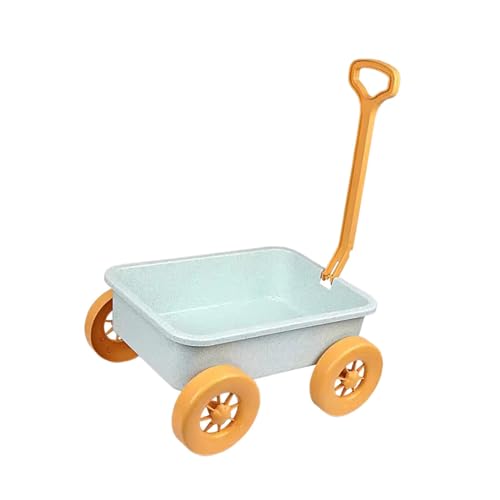 Baoblaze Kinderwagen-Spielzeug, Sommer-Sandspielzeug-Trolley, Strandspiel-Spielzeug, Kinderwagen für Kinder, Jungen und Mädchen im Alter von 3–6 Jahren, Blau von Baoblaze