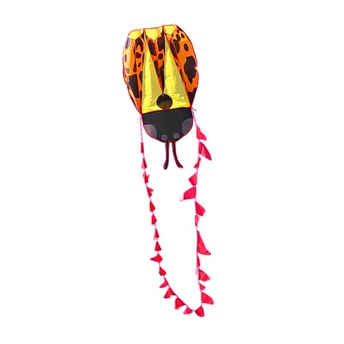 Baoblaze Lady Bird Kite Outdoor -Spielzeug tragbares leichtes Flugspielzeug Sport Kite für Backyard Beach Park Spielplatz Erwachsene Jungen Mädchen, Orange von Baoblaze