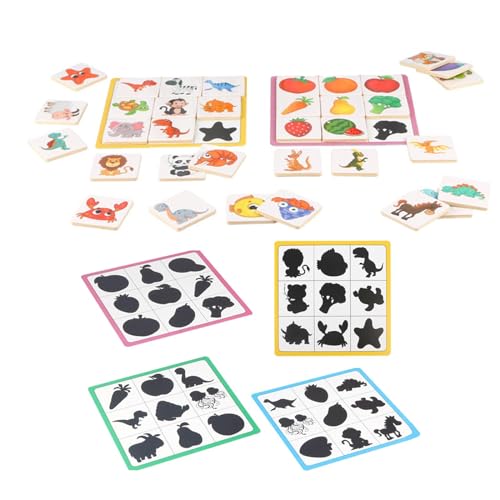 Baoblaze Memory-Matching-Spiel, Lernspielzeug für Vorschulkinder, pädagogisches Spielzeug, Formerkennungs-Matching-Spiel mit Tieren für die Vorschule von Baoblaze