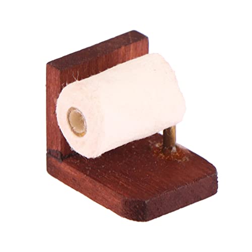 Baoblaze Miniatur-Rollenpapier mit Standmodell, Mini-Taschentuch mit Regal-DIY-Zubehör, dekoratives Toilettenpapier-Modell für 1:12 Puppenhaus-Szenendekoration Baoblaze Miniatur-Rollenpapier mit Standmodell, Mini-Taschentuch mit Regal-DIY-Zubehör, dekoratives Toilettenpapier-Modell für 1:12 Puppenhaus-Szenendekoration von Baoblaze