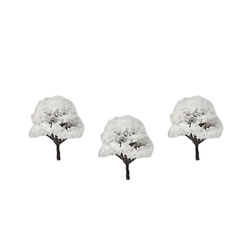 Baoblaze Modellbäume, Mini-Diorama-Bäume, Schneeszene, Mikro-Landschaftsbäume, Miniaturbaum für Sandtisch, DIY, Basteln, Eisenbahn, Feengarten, 6CM von Baoblaze