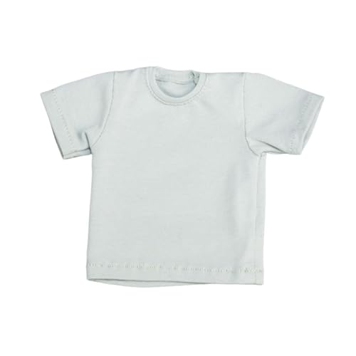 Baoblaze Puppenkleidung für Figuren im Maßstab 1/6, Paar-Kleidung, T-Shirt, modisches Kostüm, Miniatur-Paar-Outfits für 12-Zoll-Figuren, grau von Baoblaze