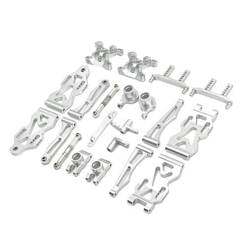 Baoblaze RC-Car-Zubehör, Ersatzzubehör-Kits, ersetzt Ersatzteile, gefährdete Teile, Nachrüstzubehör aus Aluminium für 1/16 RC-Car, Silber von Baoblaze