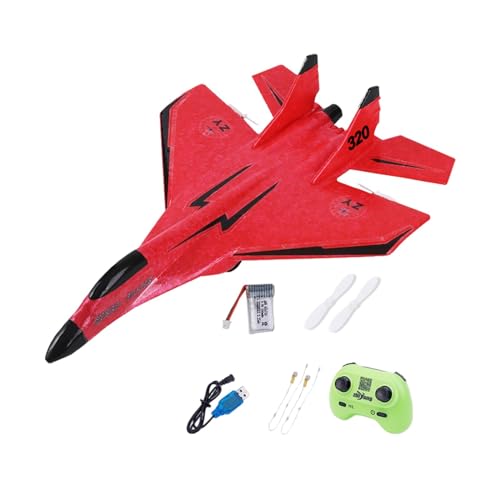 Baoblaze RC-Flugzeugspielzeug, RC-Schaumflugzeug-Modellspielzeug, Anti-Fall-Anti-Kollisions-Jet-Kämpfer, RC-Segelflugzeug, einfach zu steuern, für Kinder und, Rot von Baoblaze