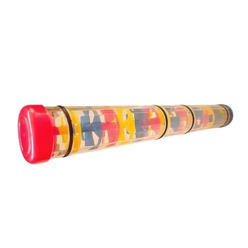 Baoblaze Rainmaker Spielzeug Rainstick Rassel Rohr Musikinstrument Perlen Regentropfen Baby Rassel Shaker für Kinder Kinder Babys Flugzeug Spielzeug, 40CM von Baoblaze
