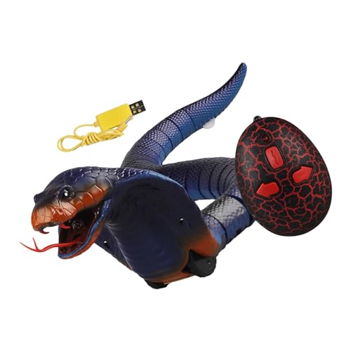Baoblaze Realistisches RC-Schlangenspielzeug, Rasselschlangenspielzeug, Infrarot-RC-Tierspielzeug, ferngesteuerte Schlange für Weihnachtsgeburtstagsgeschenke, Blau Baoblaze Realistisches RC-Schlangenspielzeug, Rasselschlangenspielzeug, Infrarot-RC-Tierspielzeug, ferngesteuerte Schlange für Weihnachtsgeburtstagsgeschenke, Blau von Baoblaze