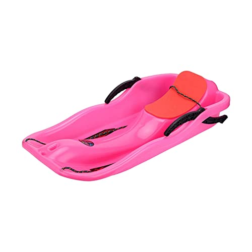 Baoblaze Rodelschlitten Verschleißfestes Skiboard Gras Sand Slider Schneeschlitten für Skating Winter, Normales Rosa von Baoblaze